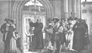 Luther Nailing 95 Theses