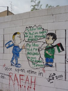 grafiti of gaza dialogue