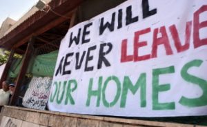 we will never leave our homes